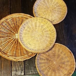 *SOLD* Bundle Wicker Woven Baskets